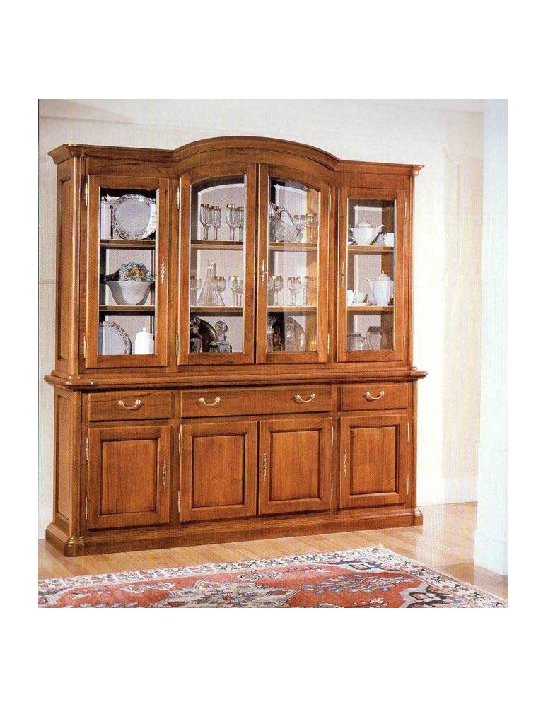 CRISTALLIERA 8 PORTE CON 3 CASSETTI SAGOMATA