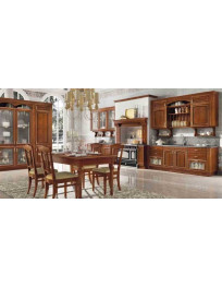 CUCINA 2 PARETI FRASSINO COLORE NOCE