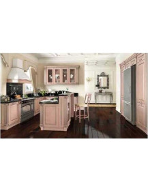 CUCINA ANGOLARE ROSA ANTICO