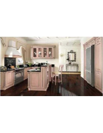 CUCINA ANGOLARE ROSA ANTICO