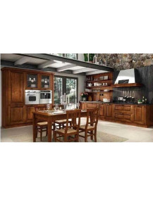 CUCINA 2 PARETI FRASSINO COLOR NOCE