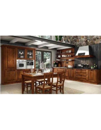 CUCINA 2 PARETI FRASSINO COLOR NOCE