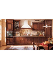 CUCINA ANTA IN CASTAGNO MASSICCIO CAPPA A CAMINO