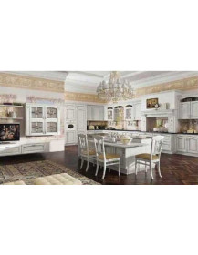 CUCINA ANGOLARE BIANCO ARGENTO