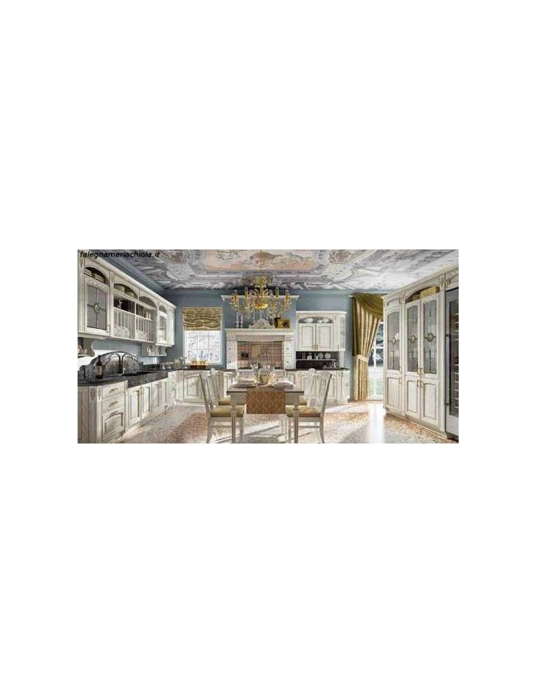 CUCINA ANGOLARE BIANCO ORO DECAPE