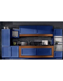 COMPOSIZIONE CUCINA  LINEARE CON BASE E CAPPA SAGOMATE