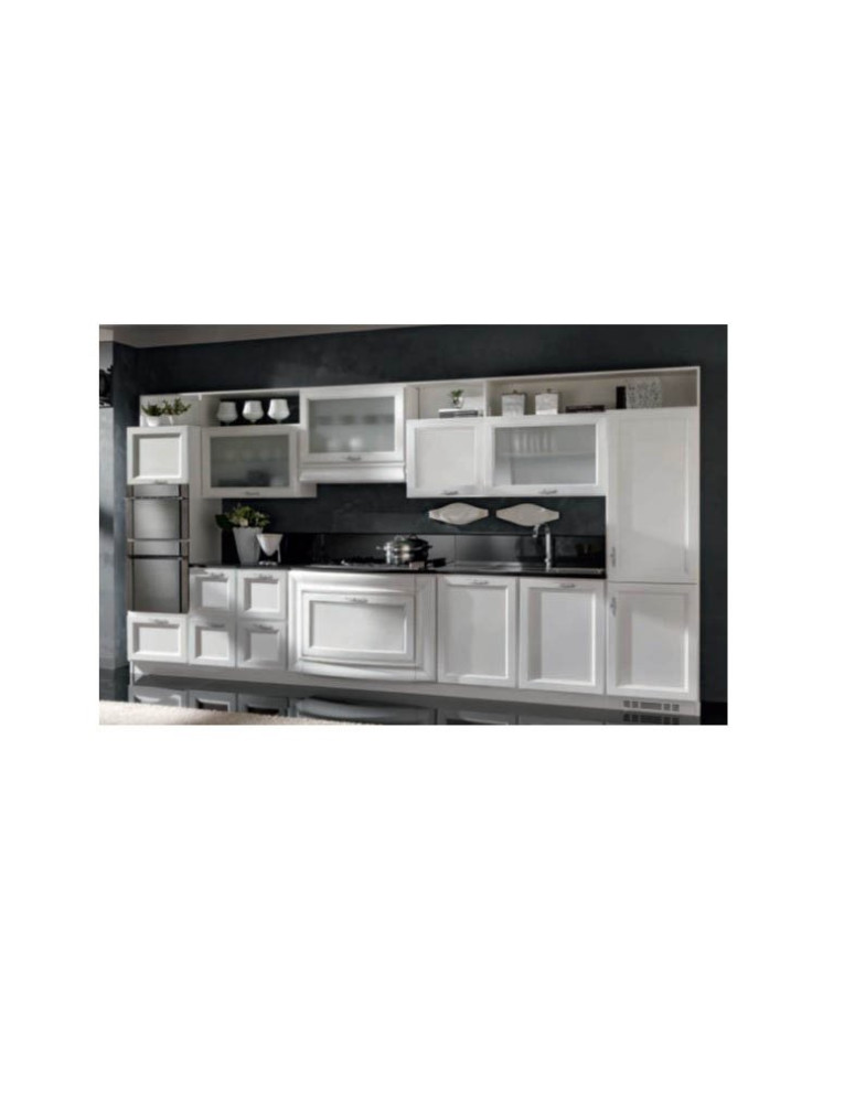 CUCINA  LINEARE CON 1 BASE SAGOMATE