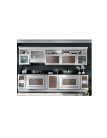 CUCINA  LINEARE CON BASI SAGOMATE