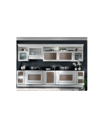 CUCINA  LINEARE CON BASI SAGOMATE