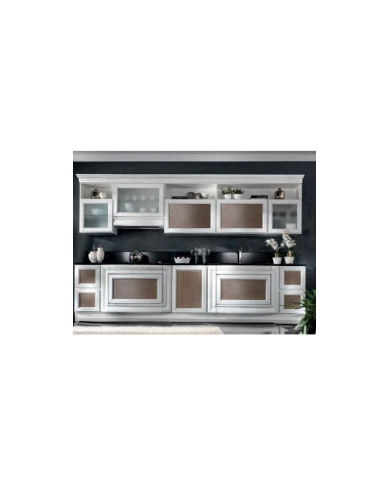 CUCINA  LINEARE CON BASI SAGOMATE