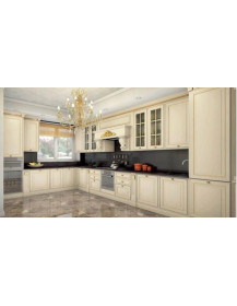 CUCINA  ANGOLARE DETTAGLI IN FOGLIA ORO