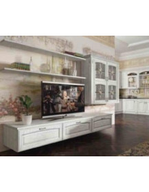 CUCINA ANGOLARE BIANCO ARGENTO