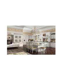 CUCINA ANGOLARE BIANCO ARGENTO