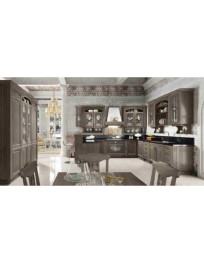 CUCINA ANGOLARE FRASSINO DECAPE ROSSO ORO