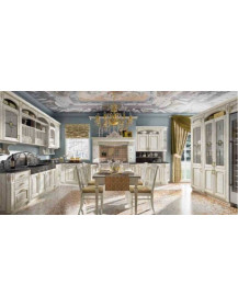 CUCINA ANGOLARE FRASSINO BIANCO ORO