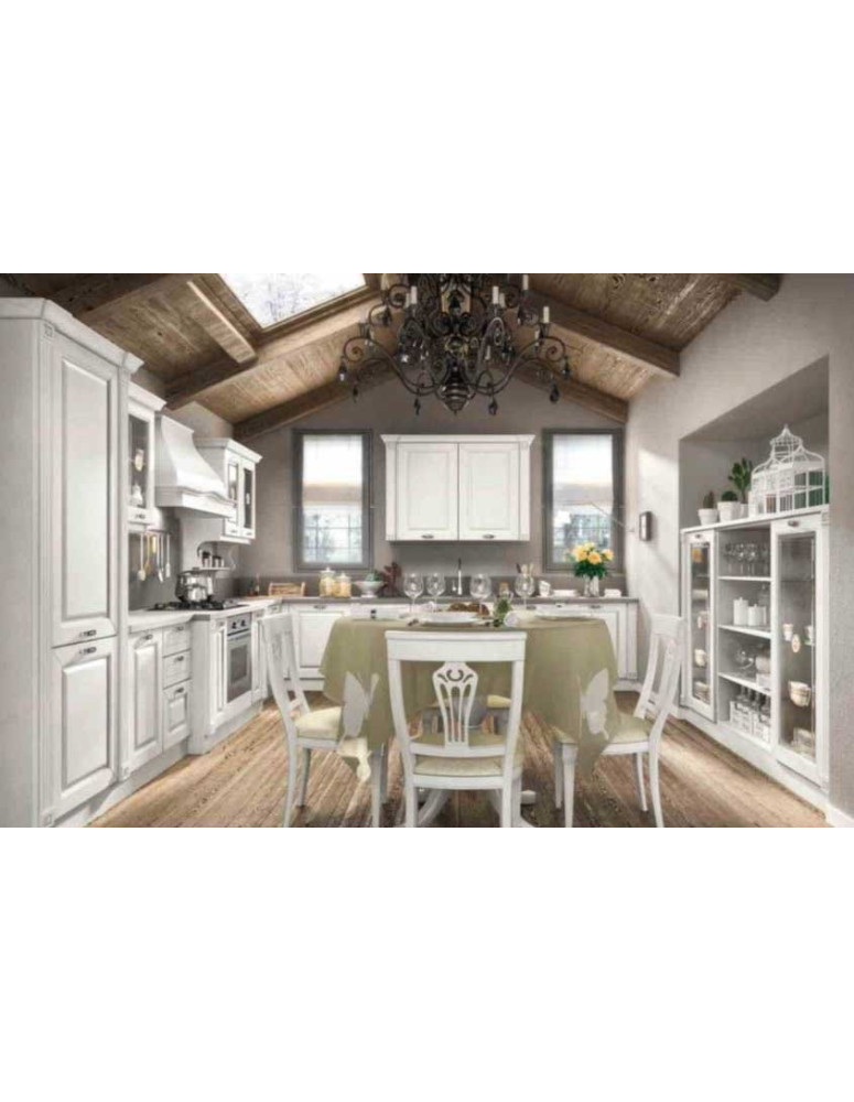 CUCINA BIANCA ANGOLARE BIANCA ANTA MASSICCIA