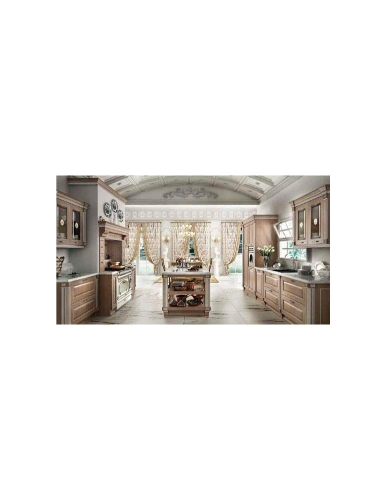 CUCINA 2 PARETI CRETA ARGENTO