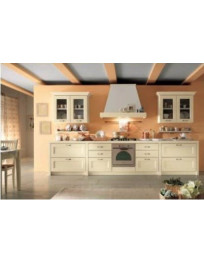 CUCINA IN FRASSINO AZZURRO 3 PARETI