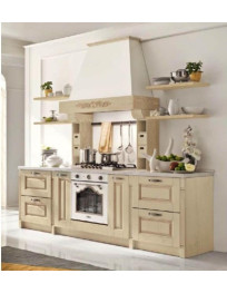 CUCINA CON CAPPA E MENSOLE DECAPE’ SASSO