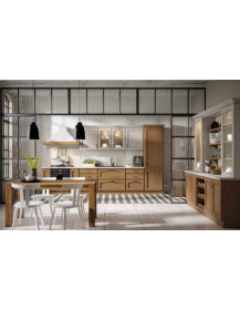 CUCINA CLASSICA FRASSINO DECAPE CHIARO E ECRU ABBINAMENTO COLORI