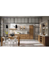 CUCINA CLASSICA FRASSINO DECAPE CHIARO E ECRU ABBINAMENTO COLORI
