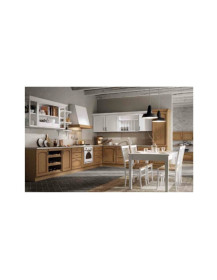 CUCINE CLASSICA FRASSINO DECAPE BIANCO E FRASSSINO CHIARO
