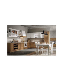 CUCINE CLASSICA FRASSINO DECAPE BIANCO E FRASSSINO CHIARO