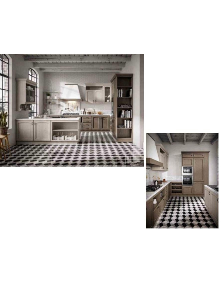 CUCINA CLASSICO FRASSINO COLORE TORBA