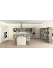 CUCINA  MODERNA LINEARE CON ZONA CUCINA