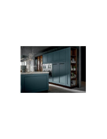 CUCINA CON BANCONE A PENISOLA ANTE COLOR MARE