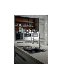 CUCINA ANGOLARE FRONTALI BICOLORE URBAN,MASTICE