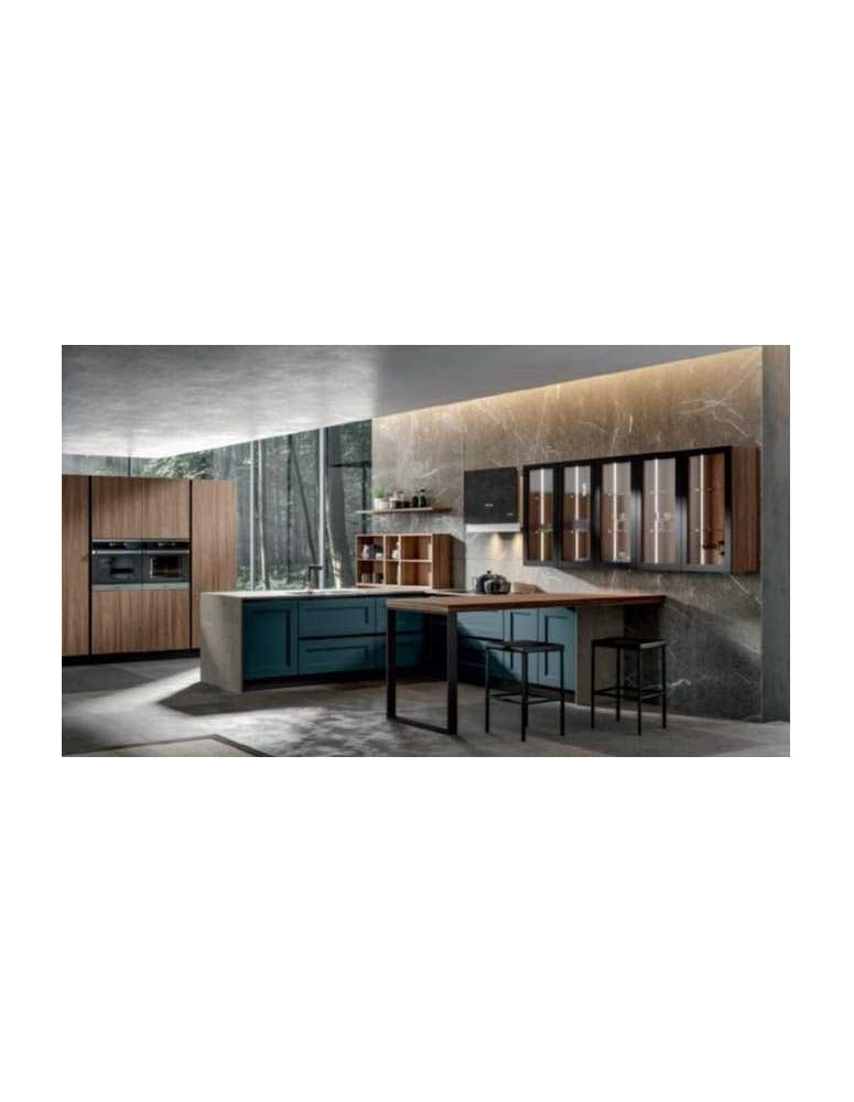 CUCINA ANTE MARE E BIONDO CON PENISOLA