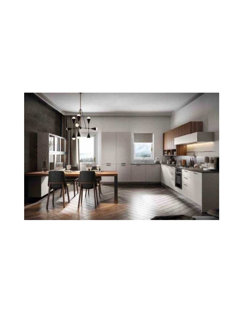 CUCINA ANGOLARE FINITURE: DUNA E BIONDO