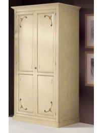 ARMADIO A DUE ANTE LACCATO E DECORATO