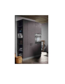 CUCINA ANGOLARE SOTTO A SOPPALCO FINITURE: LAVA BIONDO E DUNA