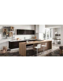 CUCINA CON PARETE SOGGIORNO