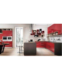 CUCINA CON PARETE SOGGIORNO