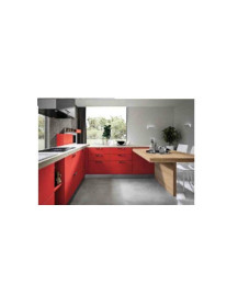 CUCINA LARIX GERANIO GOLA ANGOLARE CON PENISOLA CON ABBINAMENTO SOGGIORNO