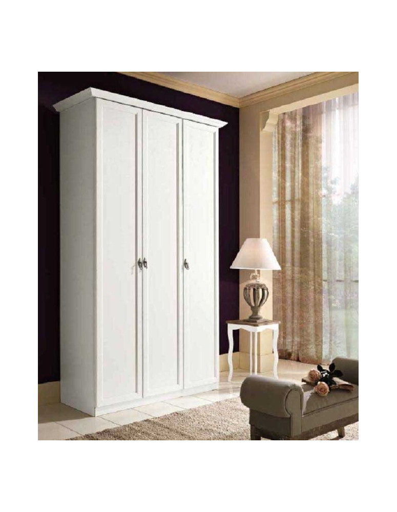 ARMADIO LACCATO BIANCO 3 PORTE