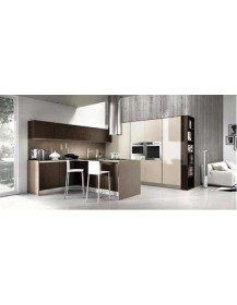 CUCINA MANIGLIA A SCOMPARSA TABACCO E SABBIA