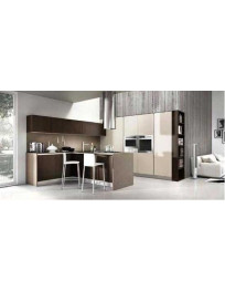 CUCINA MANIGLIA A SCOMPARSA TABACCO E SABBIA