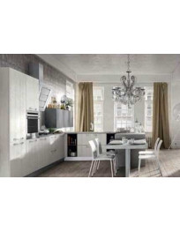 CUCINA ANGOLARE CON CESTONI