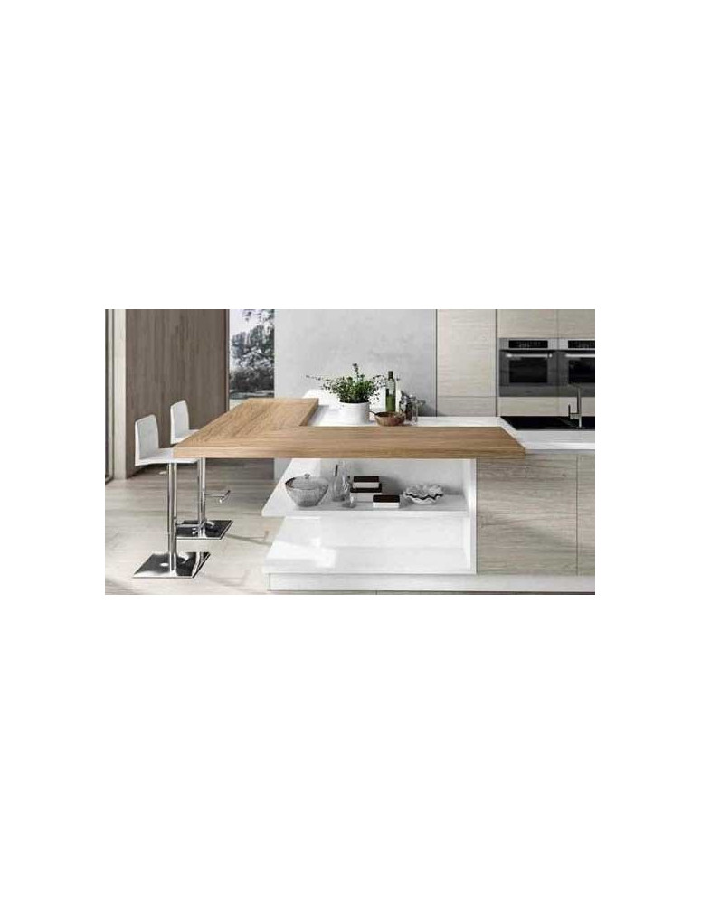 CUCINA CON 2 BANCONI CENTRALI