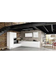 CUCINA AD ANGOLO ANTE COLOR BIANCO ANGOLI