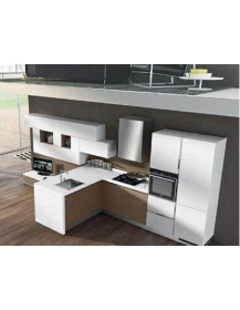 CUCINA CON SOGGIORNO E PENISOLA CON LAVELLO A L