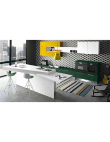 CUCINA COLORI RAL CON PENISOLA PARTICOLARE