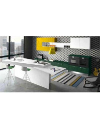 CUCINA COLORI RAL CON PENISOLA PARTICOLARE