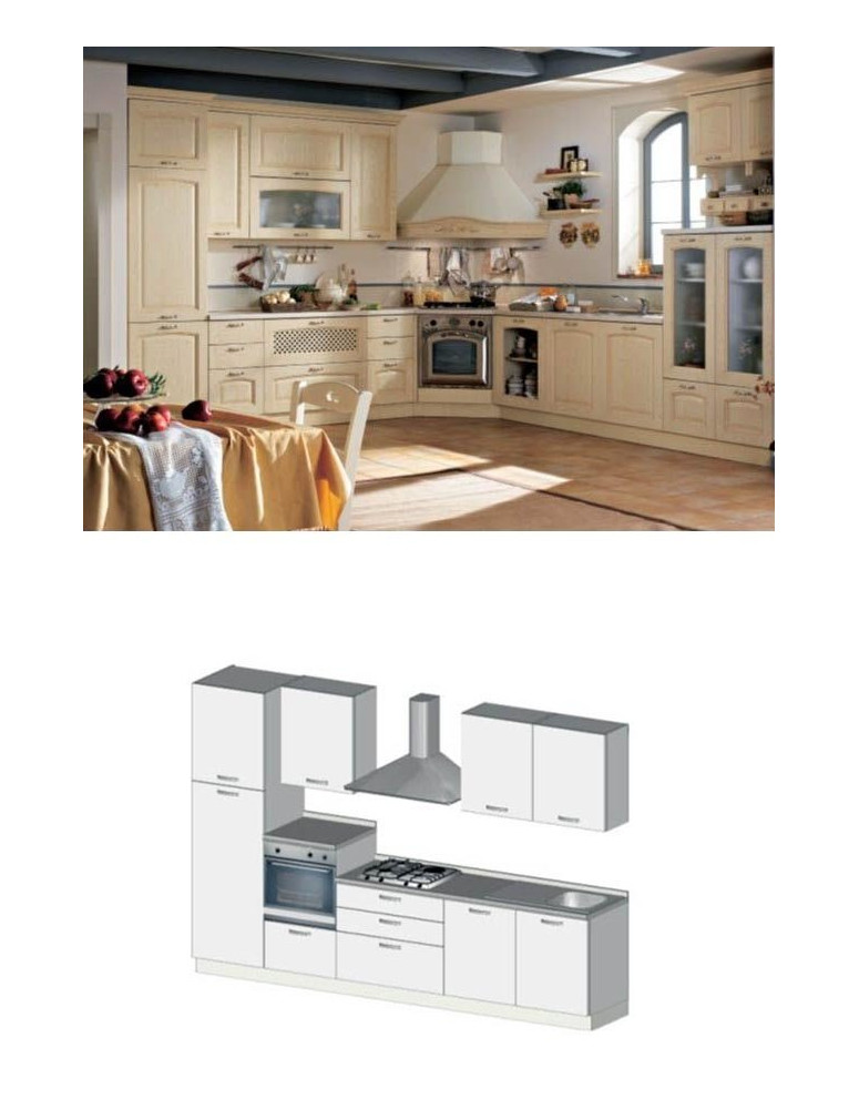 CUCINA COLORE AVORIO