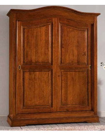 ARMADIO CLASSICO 2 ANTE SCORREVOLI  A CAPPELLO DA PRETE  VERNICIATO