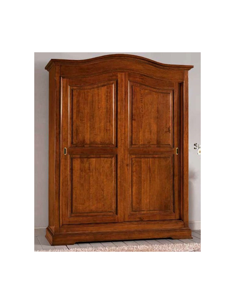 ARMADIO CLASSICO 2 ANTE SCORREVOLI  A CAPPELLO DA PRETE  VERNICIATO